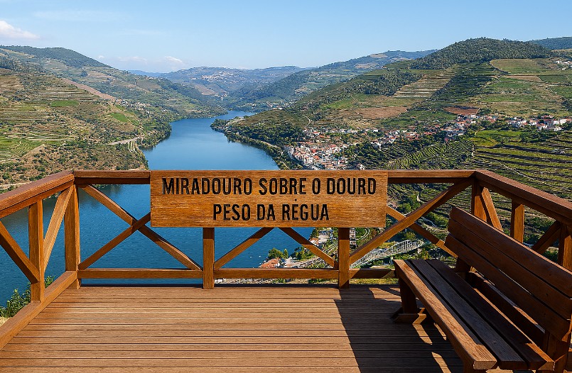 Mirador sobre el Duero en Peso da Régua