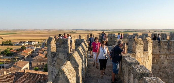 Almenas del Castillo de Fuensaldaña.