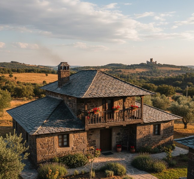 Casa de turismo rural de piedra y pizarra en Trás-os-Montes