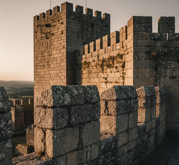 Murallas y torre del castillo de Ansiães