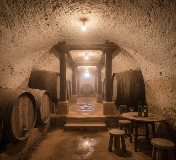 Bodegas subterráneas en Rueda