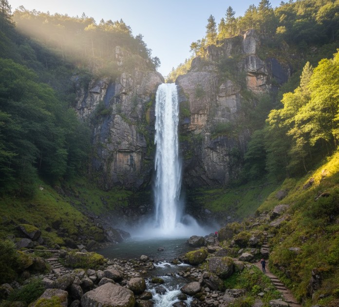 Cascada Frecha da Mizarela en Arouca