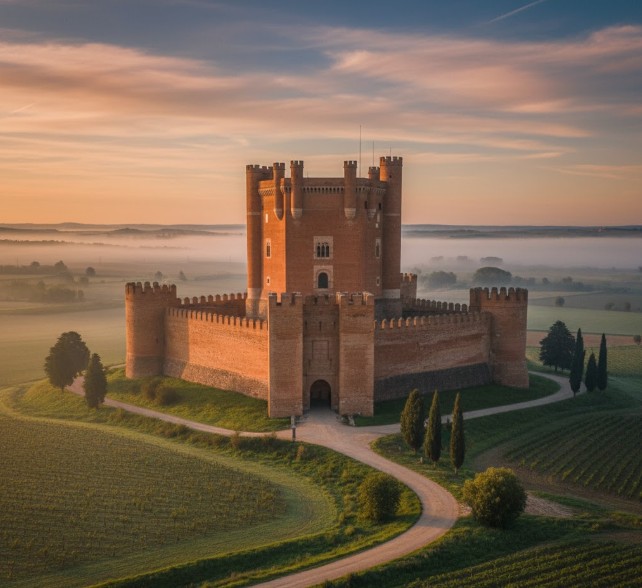 Castillo de la Mota en Medina del Campo, cerca de Rueda