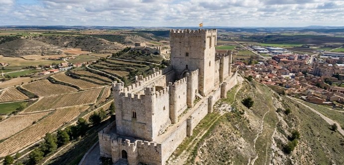 Castillo de Peñafiel en Valladolid.