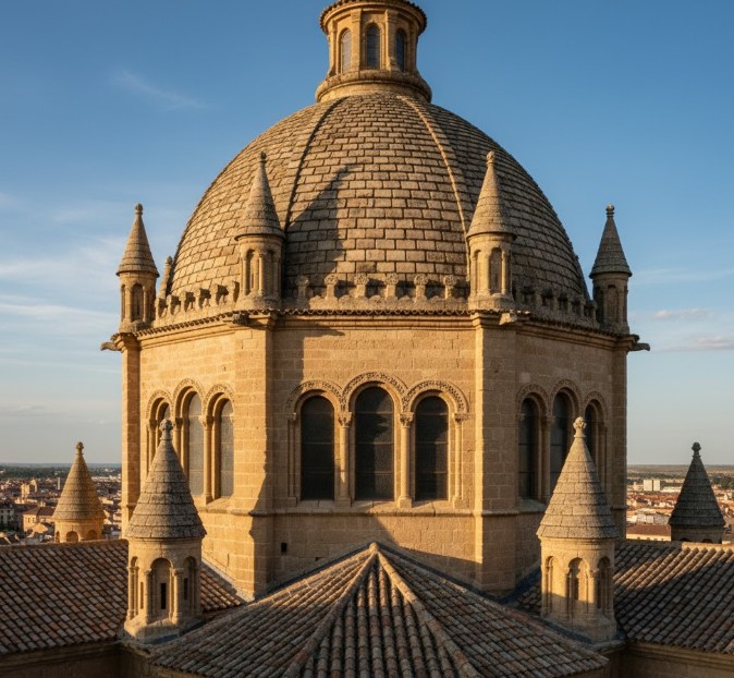Detalle del cimborrio de la Catedral de Zamora
