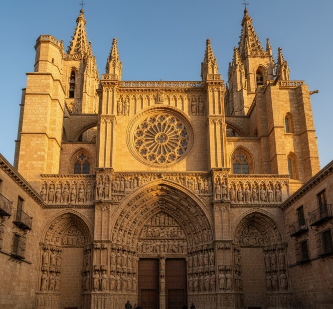 Detalle del Pórtico de la Majestad de la Colegiata de Santa María la Mayor en Toro
