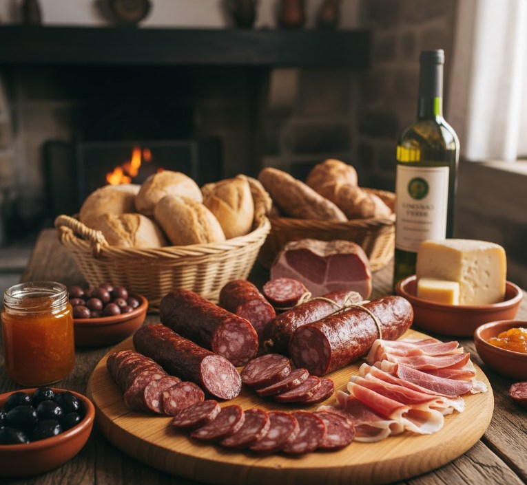 Embutidos y productos locales de Resende