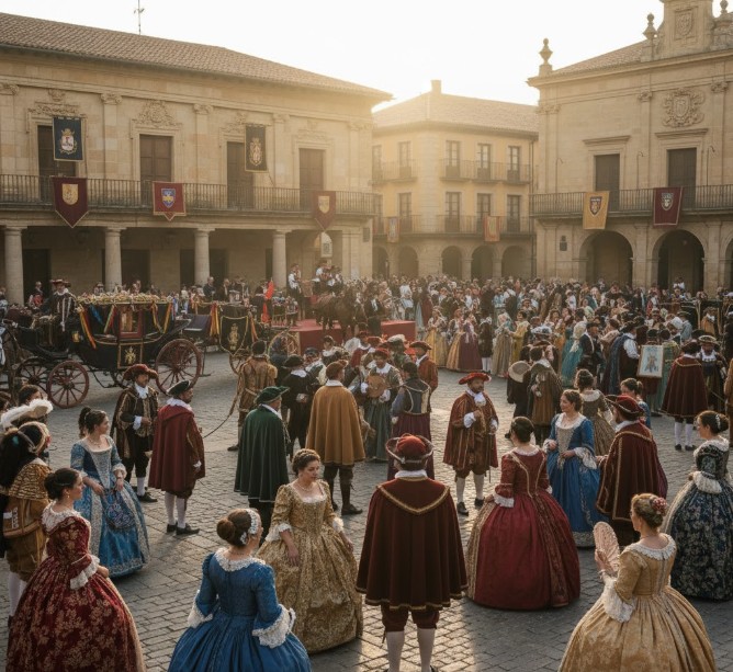 Recreación histórica durante la Fiesta Barroca de Lerma