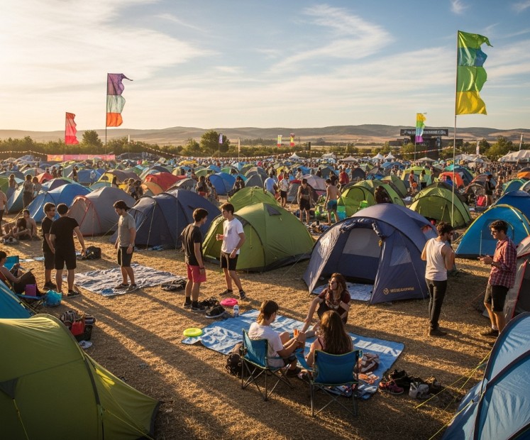 Zona de acampada oficial del Festival Sonorama Ribera