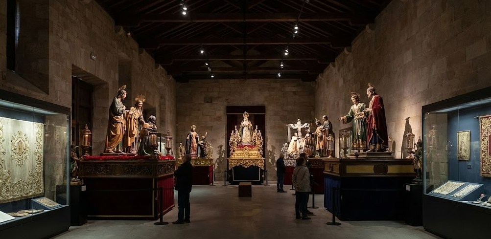 Interior del Museo de la Semana Santa de Zamora.