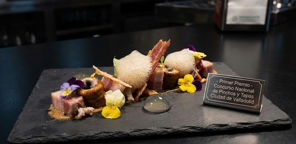 Detalle de un pincho de vanguardia ganador del Concurso Nacional de Valladolid.