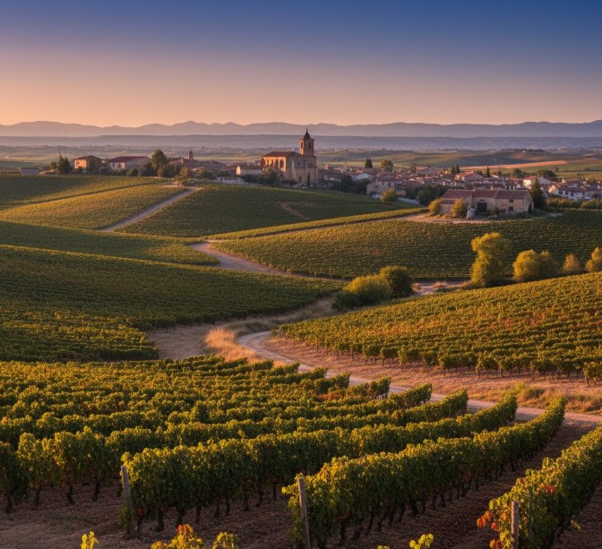 Paisaje de viñedos en la Denominación de Origen Toro