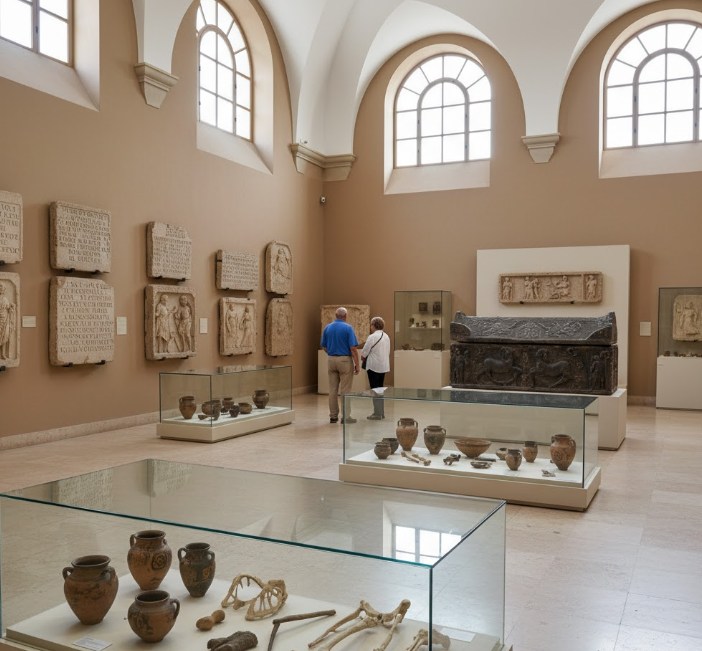 Sala de arqueología del Museo de Valladolid 
