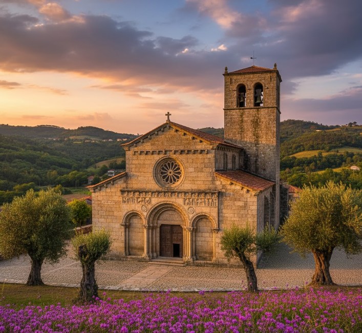 Iglesia de Santa Maria Maior de Tarouquela, joya del románico en Cinfães, Portugal