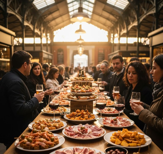 Tapas en el Mercado del Val, Valladolid