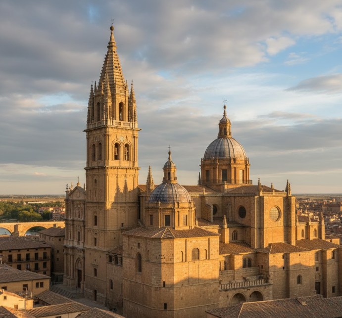 Torres y cúpulas de las catedrales de Salamanca