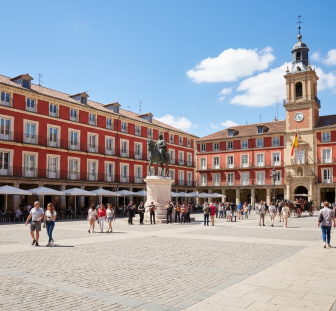 Plaza Mayor de Valladolid, ciudad cercana a Simancas