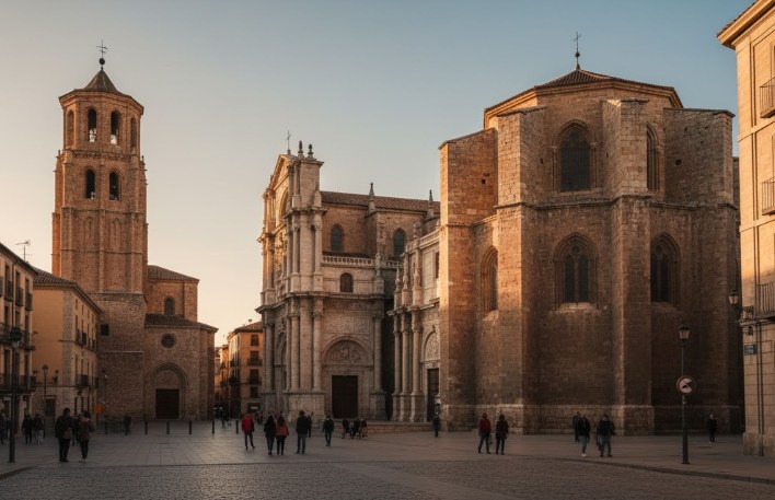 Entorno de la Catedral de Valladolid y Santa María la Antigua