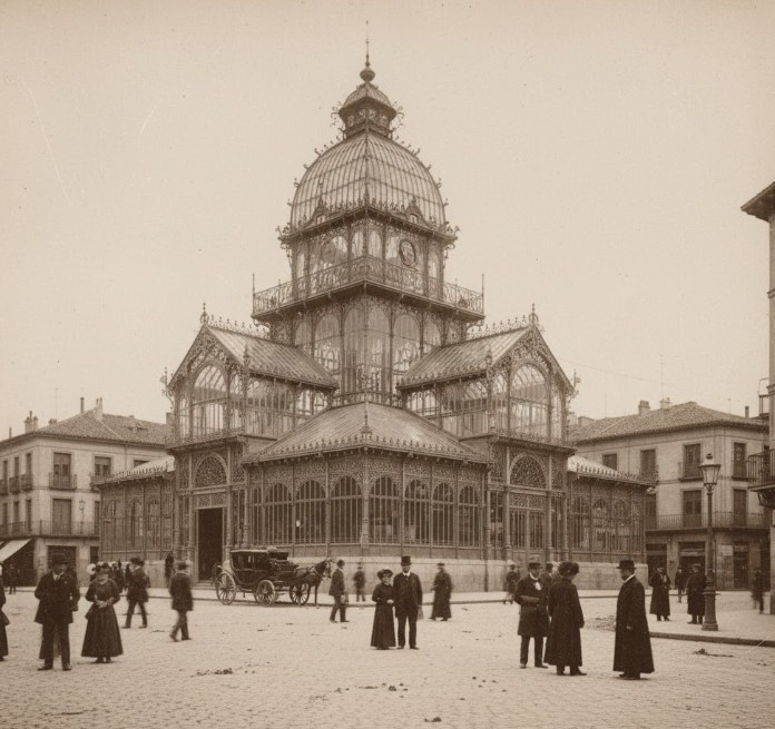 Vista histórica del Mercado del Val, Valladolid