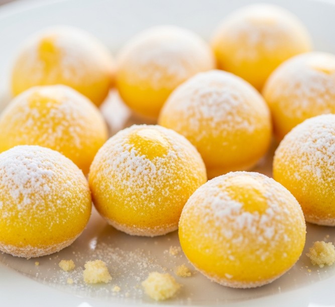 Un plato con varias yemas de Tordesillas, el dulce típico de la villa